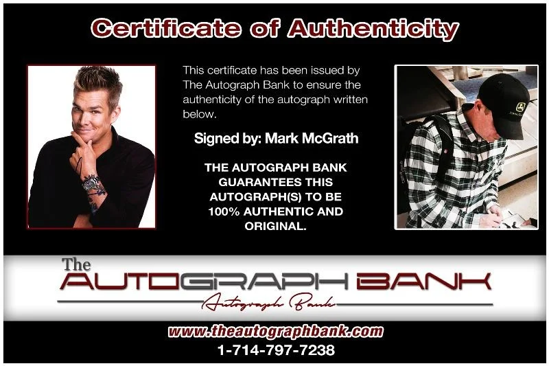 Mark McGrath — Mark McGrath Sugar Ray Authentic signed 8x10 photo |CERT Autographed 6142016-b, image 2