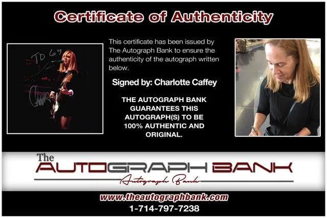 Charlotte Caffey — Charlotte Caffey of Go Gos authentic signed Rock 8x10 photo W/Cert Autographed, изображение 2