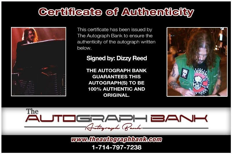 Dizzy Reed — Dizzy Reed Gun N Roses Authentic signed rock 8x10 photo W/Cert Autographed 136-g, изображение 2