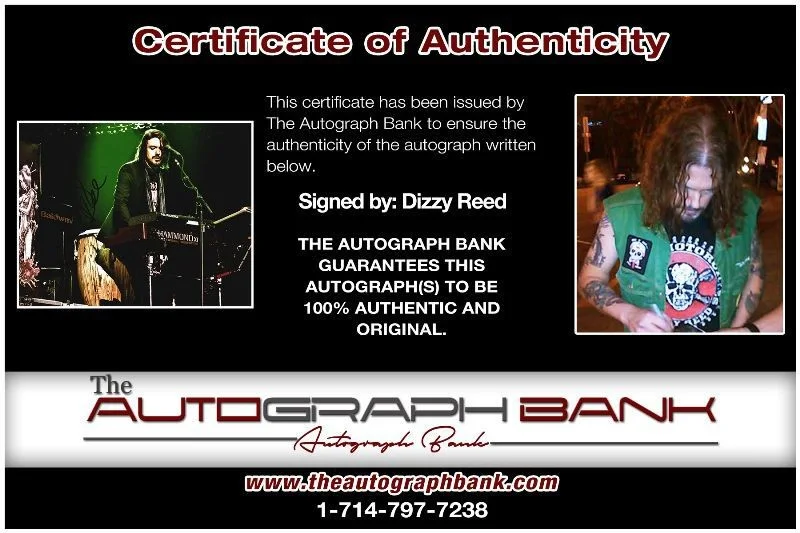 Dizzy Reed — Dizzy Reed Gun N Roses Authentic signed rock 8x10 photo W/Cert Autographed 136-c, изображение 2