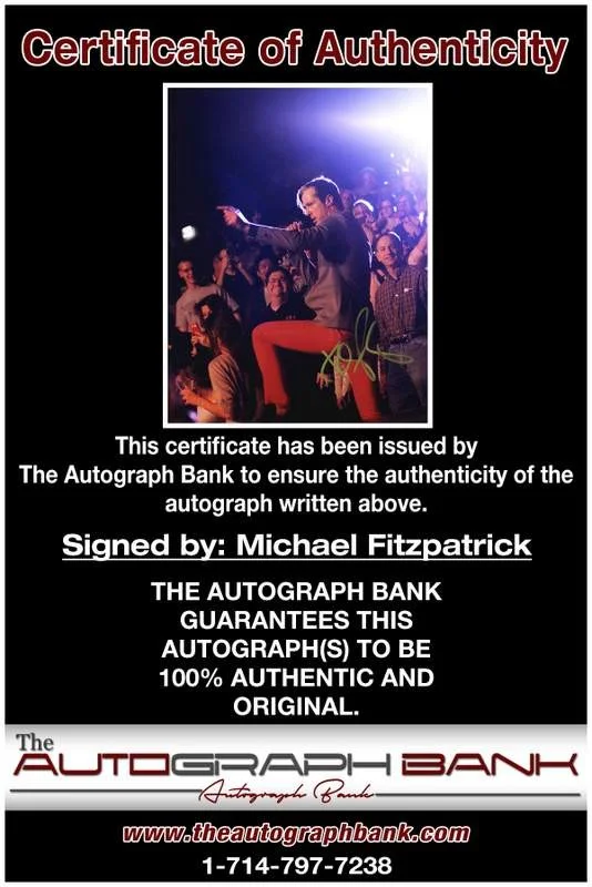 Michael Fitzpatrick — Fitz and The Tantrums Michael Fitzpatrick signed 8x10 photo |CERT A0005, изображение 2