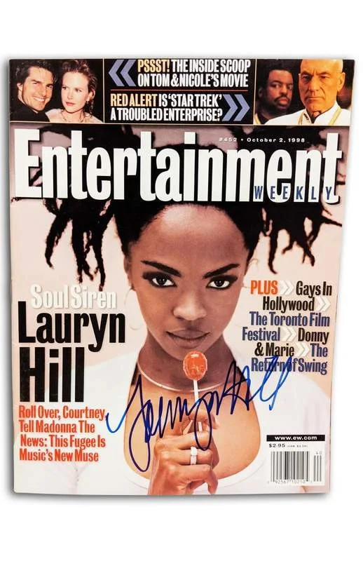 Lauryn Hill — Fugees Lauryn Hill signed Entertainment Weekly Magazine /Certificate Autographed
