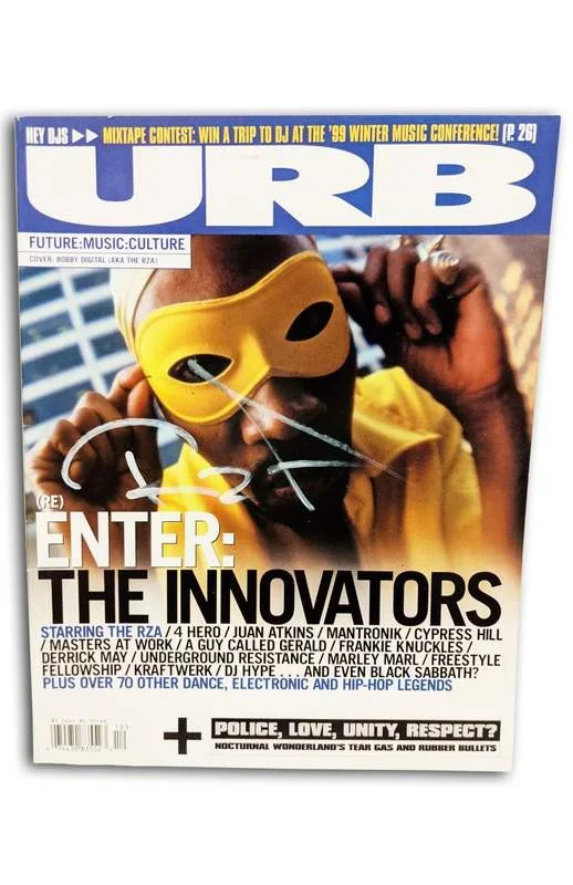Rza Diggs — Wu Tang Clan Rza Diggs signed URB Magazine W/Cert Autographed (Authenticated)