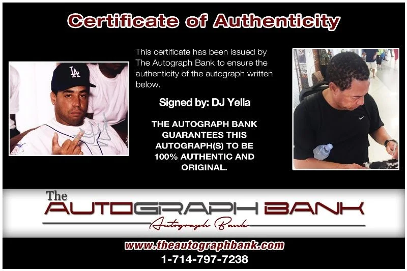 DJ Yella — DJ Yella authentic signed RAPPER 8x10 photo W/Cert Autographed 1182016-h1, изображение 2
