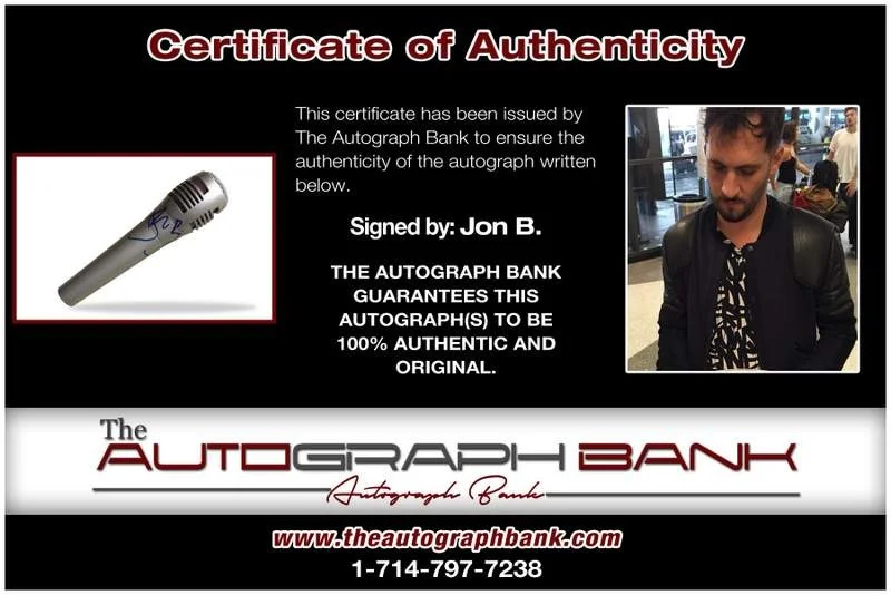 Jon B — Jon B authentic signed rap mic W/Certificate Autographed (A)2, image 2