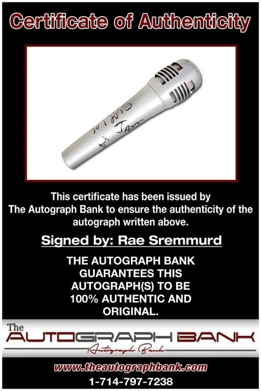 Rae Sremmurd — Rae Sremmurd authentic signed rap mic W/Certificate Autographed (A0002), image 2