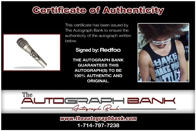 Redfoo — Redfoo LMFAO authentic signed MICROPHONE W/ Certificate Autographed mc112c1, image 2
