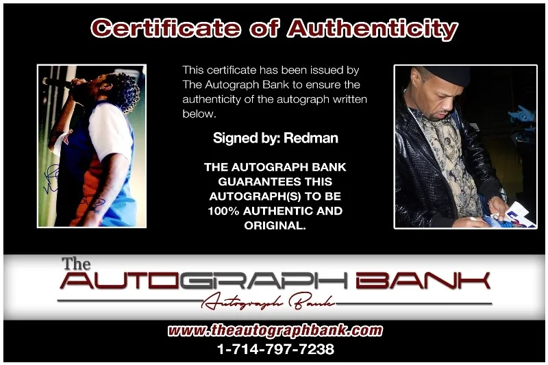 Redman — Redman Wu-Tang Clan authentic signed RAPPER 10x15 photo W/Cert Autographed 26-e, изображение 2