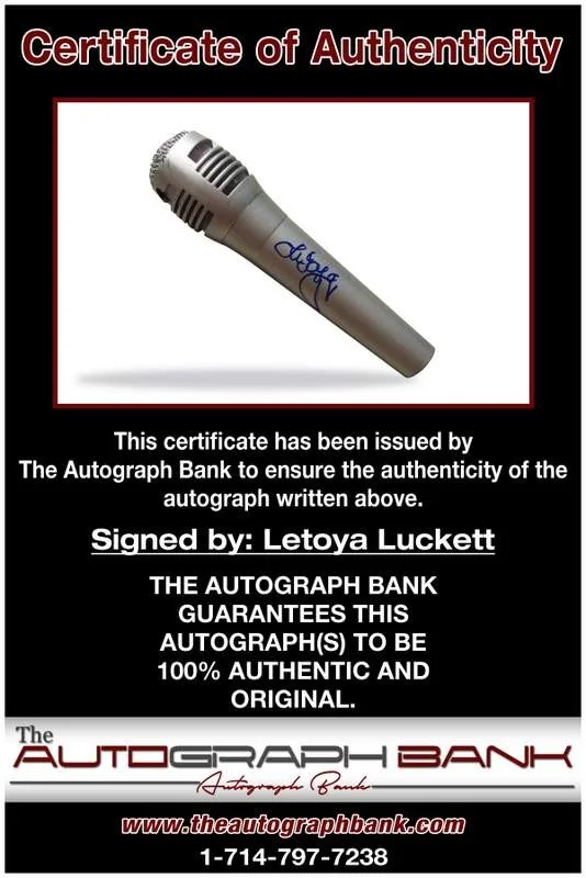 Destineys Child — Destineys Child Letoya Luckett authentic signed rap mic W/Cert Autographed A1, изображение 2