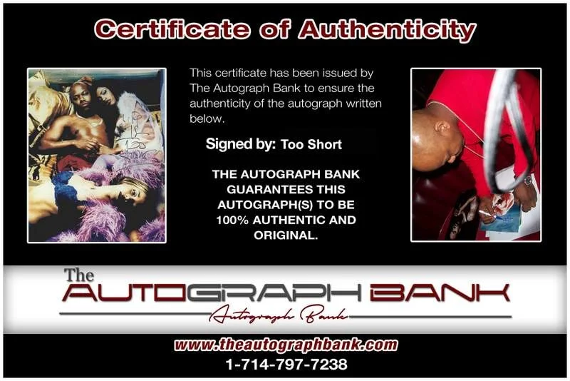 Too Short — Too Short authentic signed rap 8x10 photo W/Certificate Autographed (A1170), image 2