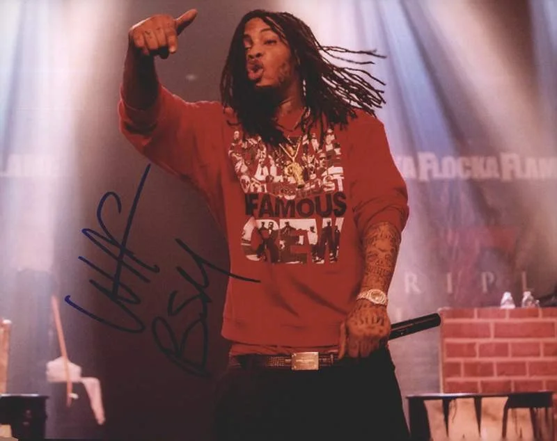 Waka Flocka Flame — Waka Flocka-Flame authentic signed rap 8x10 photo W/Certificate Autographed 1198