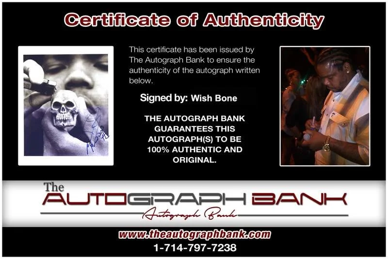Wish Bone — Wish Bone Thugs N Harmony signed rap 8x10 photo W/Cert Autographed (A1238), изображение 2