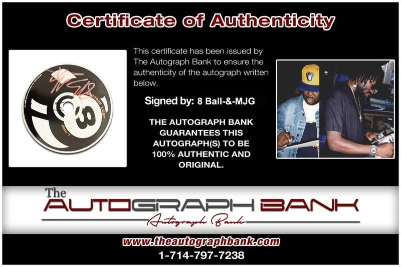 8 Ball — 8 Ball Eightball authentic signed rap Lost CD W/Certificate Autographed Disc 1, image 2