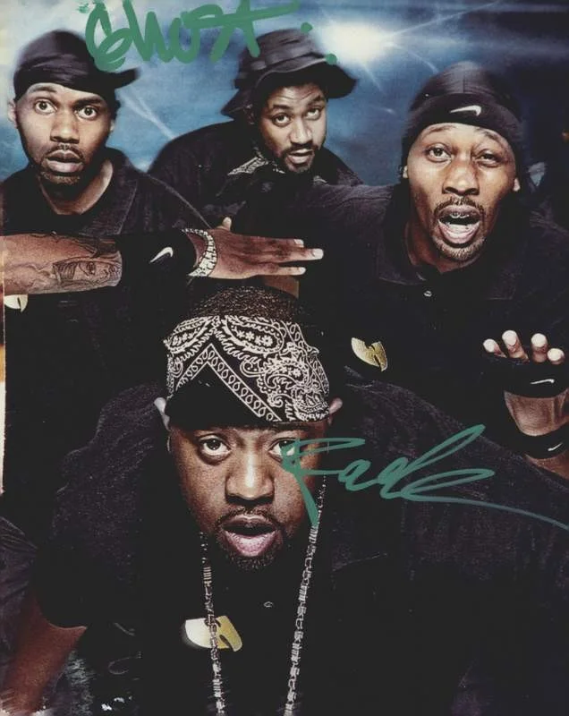 Wu-Tang Clan — Wu-Tang Clan authentic signed rap 8x10 photo W/Certificate Autographed (A1258)