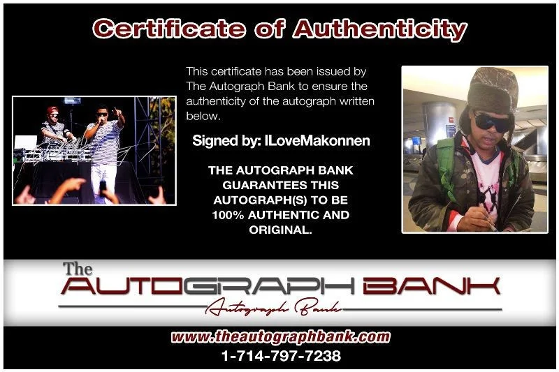 ILoveMakonnen — ILoveMakonnen authentic signed RAP 10x15 photo W/ Certificate Autographed 419e1, изображение 2