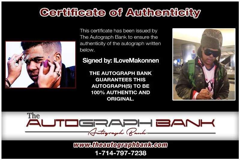ILoveMakonnen — ILoveMakonnen authentic signed RAP 10x15 photo W/ Certificate Autographed 419g1, image 2