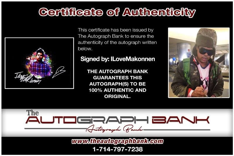 ILoveMakonnen — ILoveMakonnen authentic signed RAP 10x15 photo W/ Certificate Autographed 419j1, изображение 2