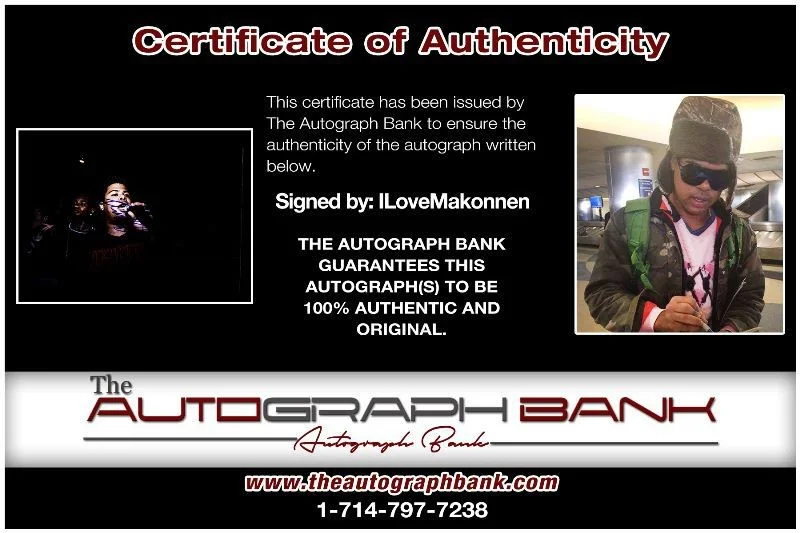 ILoveMakonnen — ILoveMakonnen authentic signed RAPPER 10x15 photo W/Cert Autographed 419r11, image 2
