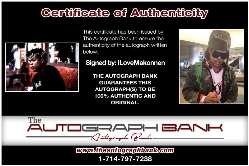 ILoveMakonnen — ILoveMakonnen authentic signed RAP 10x15 photo W/ Certificate Autographed 419f1, изображение 2