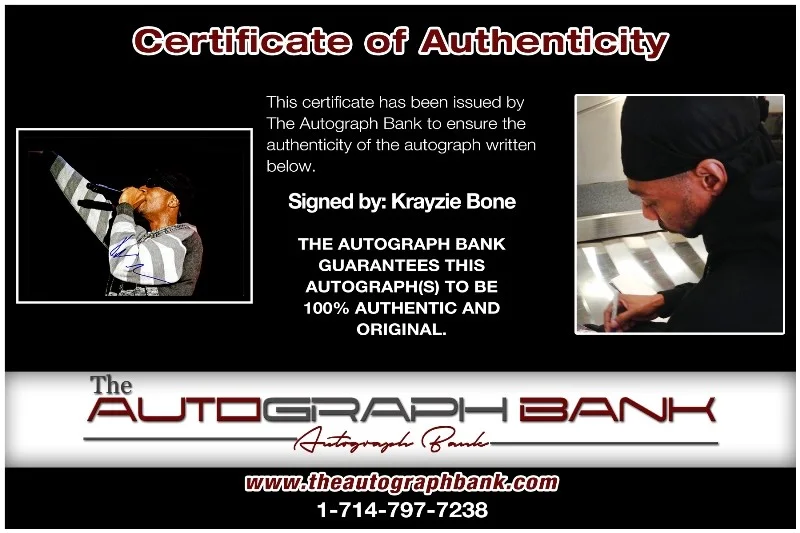 Krayzie Bone — Krayzie Bone Bone Thugs-N-Harmony authentic signed 10x15 photo |CERT 26-b, image 2