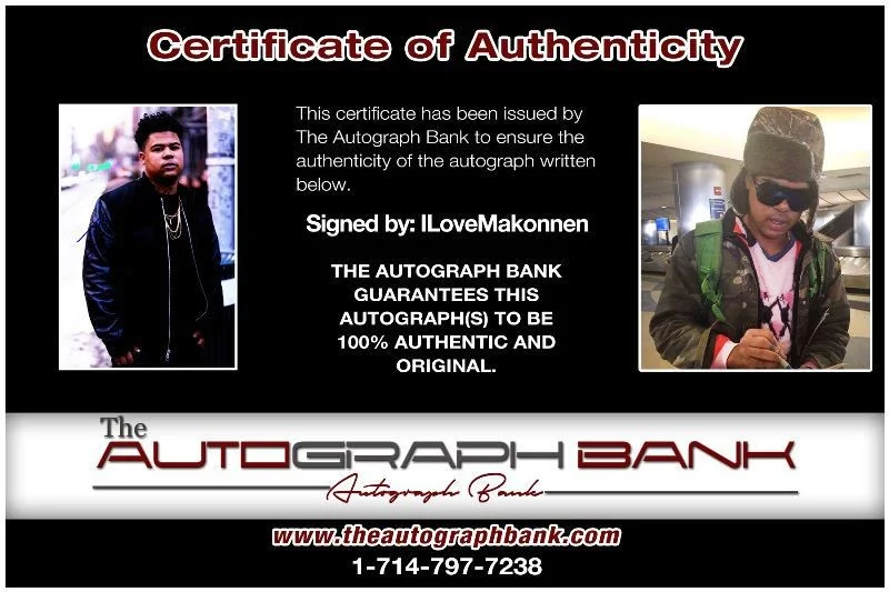 ILoveMakonnen — ILoveMakonnen authentic signed RAP 10x15 photo W/ Certificate Autographed 419u1, изображение 2