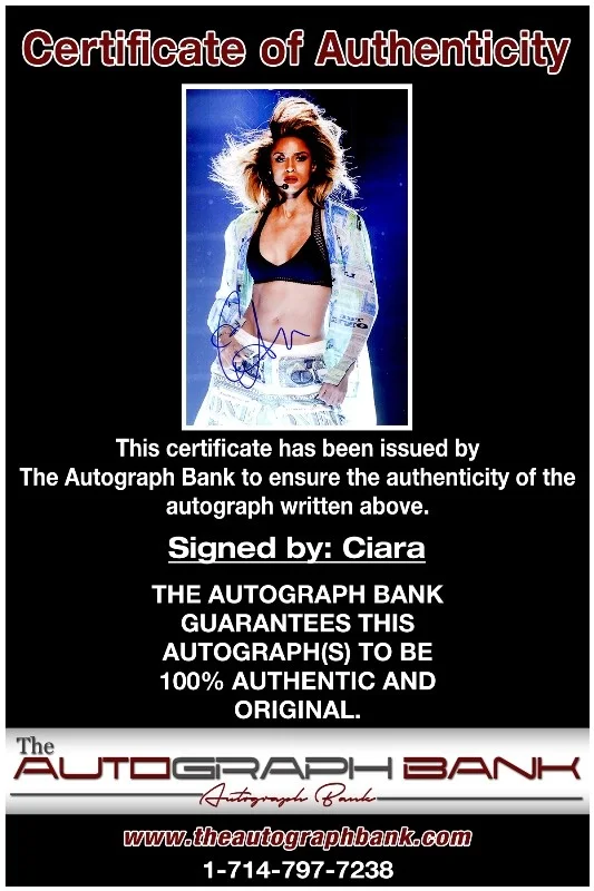 Ciara — Ciara authentic signed RAPPER 10x15 photo W/Certificate Autographed (26a), image 2