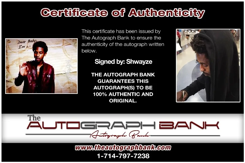 Shwayze — Shwayze authentic signed RAPPER 8x10 photo W/ Certificate Autographed (26-a), image 2