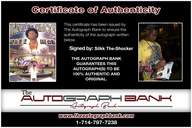 Silkk The Shocker — Silkk The-Shocker authentic signed rap 8x10 photo W/Certificate Autographed 1076, image 2