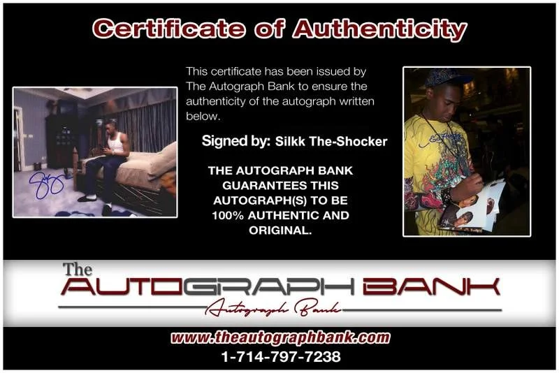Silkk The Shocker — Silkk The-Shocker authentic signed rap 8x10 photo W/Certificate Autographed 1097, изображение 2