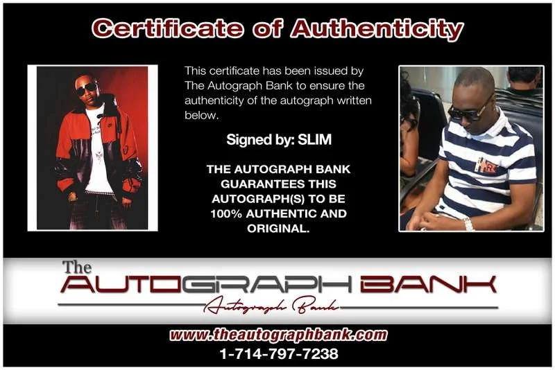 Slim — 112 Slim authentic signed rap 8x10 photo W/Certificate Autographed (A00249), image 2