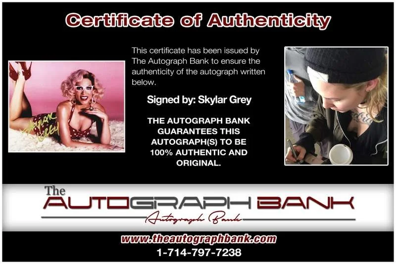 Skylar Grey — Skylar Grey authentic signed rap 8x10 photo W/Certificate Autographed (A0251), image 2