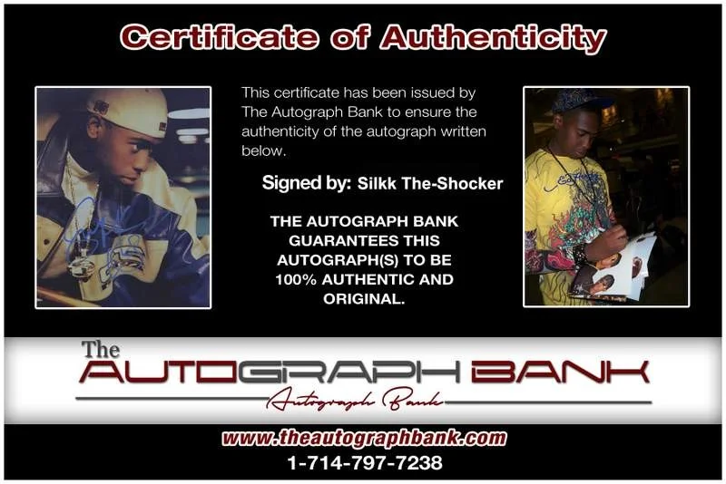 Silkk The Shocker — Silkk The-Shocker authentic signed rap 8x10 photo W/Certificate Autographed 1095, изображение 2