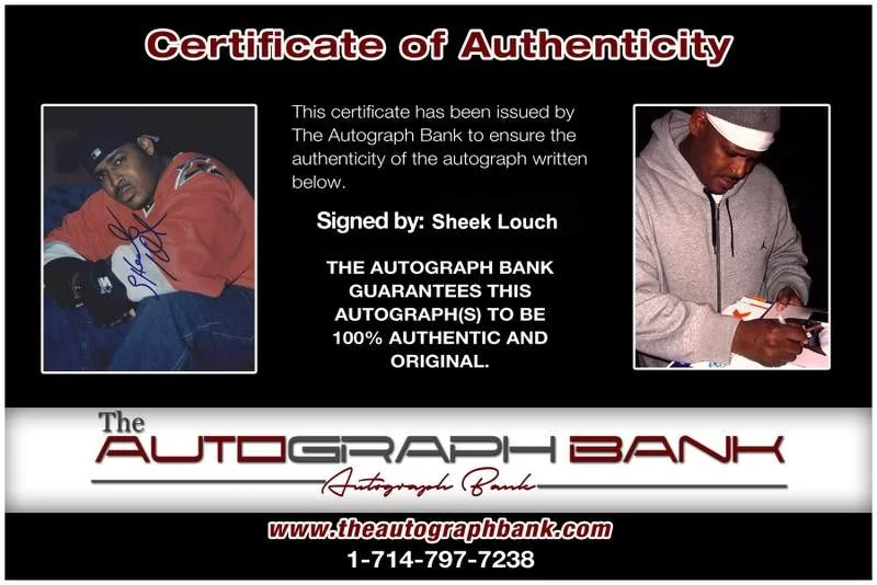 Sheek Louch — The Lox Sheek Louch signed rap 8x10 photo W/Certificate Autographed (A1066), image 2