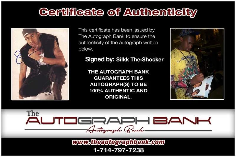 Silkk The Shocker — Silkk The-Shocker authentic signed rap 8x10 photo W/Certificate Autographed 1083, image 2