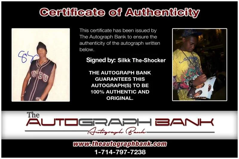Silkk The Shocker — Silkk The-Shocker authentic signed rap 8x10 photo W/Certificate Autographed 1081, image 2