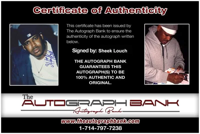 Sheek Louch — The Lox Sheek Louch signed rap 8x10 photo W/Certificate Autographed (A1074), image 2