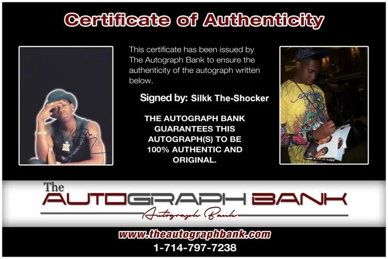 Silkk The Shocker — Silkk The-Shocker authentic signed rap 8x10 photo W/Certificate Autographed 1082, изображение 2