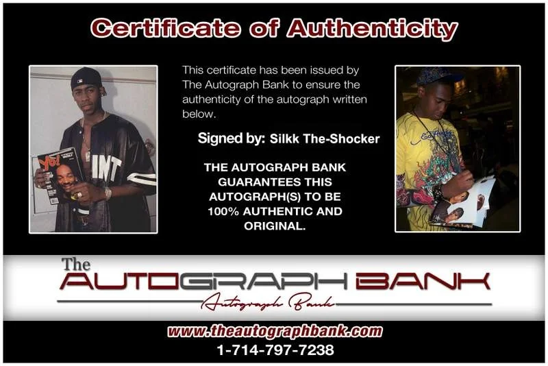 Silkk The-Shocker — Silkk The-Shocker signed rap 8x10 magazine page W/Certificate Autographed A62, изображение 2