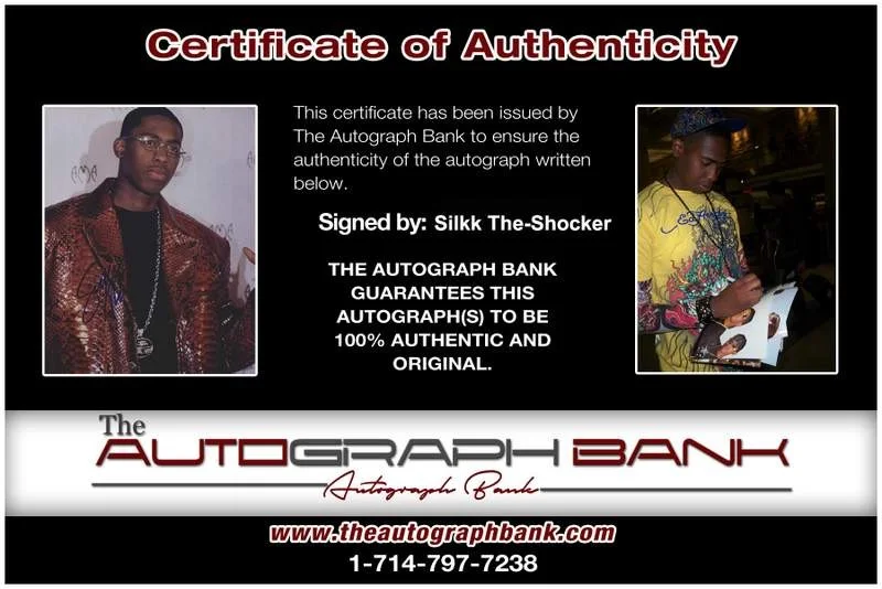 Silkk The Shocker — Silkk The-Shocker authentic signed rap 8x10 photo W/Certificate Autographed 1099, изображение 2