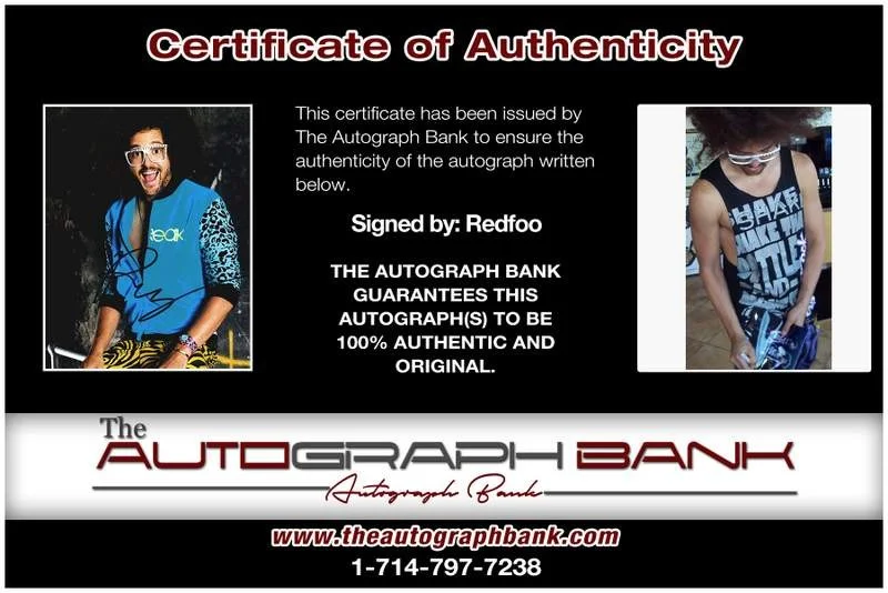 Redfoo — LMFAO Redfoo authentic signed rap 8x10 photo W/Certificate Autographed (A00073), image 2