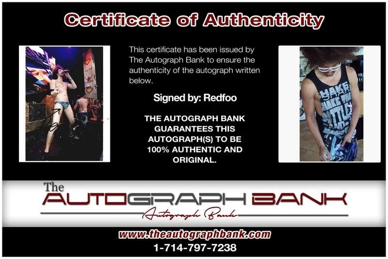 Redfoo — LMFAO Redfoo authentic signed rap 8x10 photo W/Certificate Autographed (A00072), image 2