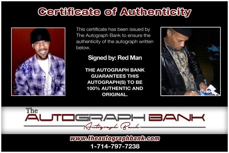 Redman — Redman Wu-Tang authentic signed RAPPER 8x10 photo W/ Certificate Autographed A12, image 2