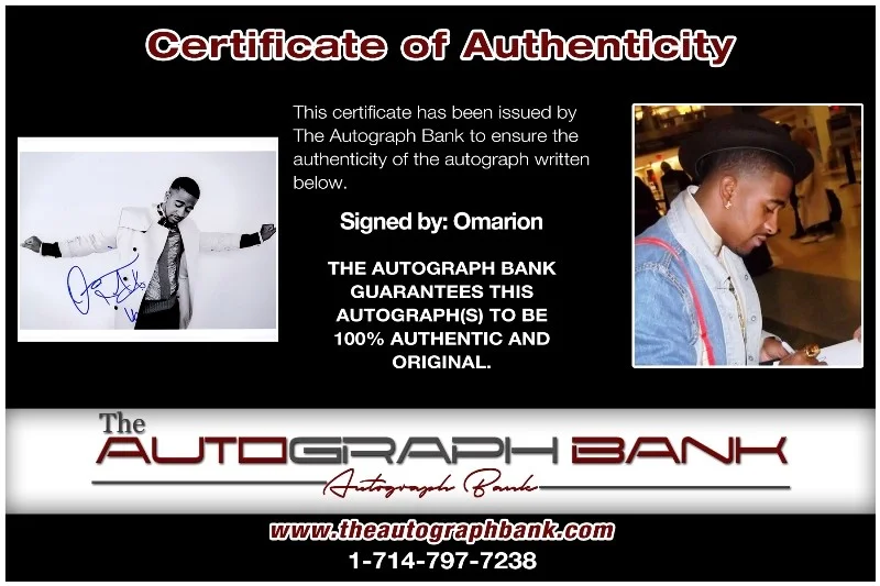 Omarion — Omarion authentic signed RAPPER 8x10 photo W/ Certificate Autographed (26-i), image 2