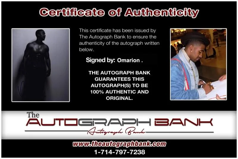 Omarion — B2K Omarion authentic signed rap 8x10 photo W/Certificate Autographed (A1000), image 2