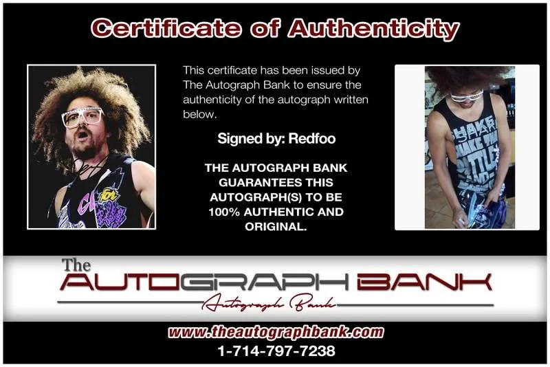 Redfoo — LMFAO Redfoo authentic signed rap 8x10 photo W/Certificate Autographed (A00057), image 2
