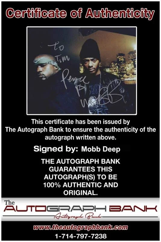 Mobb Deep — Mobb Deep Prodigy authentic signed 8x10 photo W/Certificate Autographed (A0944), image 2