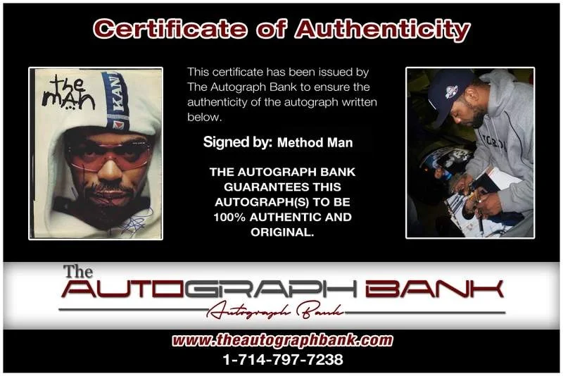 Method Man — Wu Tang Clan Method Man signed rap 8x10 magazine page W/Cert Autograph (A0046), изображение 2