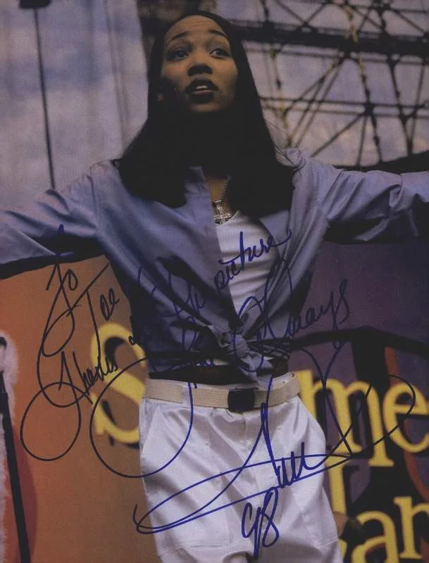 Monica Arnold — Monica Arnold signed rap 8x10 magazine page W/Certificate Autographed (A0047)