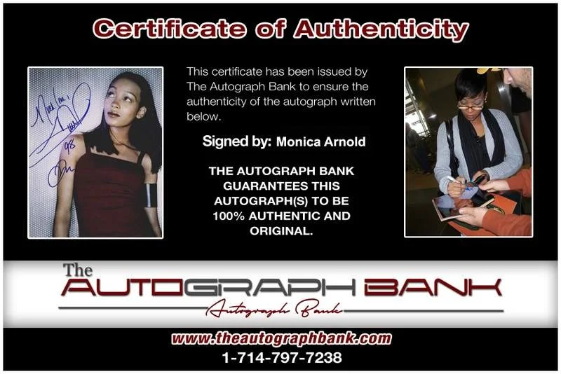 Monica Arnold — Monica Arnold authentic signed rap 8x10 photo W/Certificate Autographed (A0953), image 2
