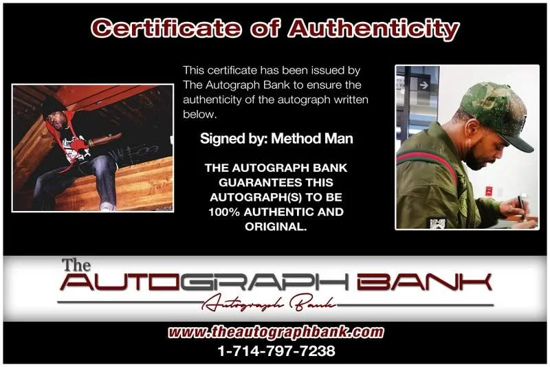 Method Man — Wu Tang Clan Method Man authentic signed rap 8x10 photo |Cert Autographed A00703, image 2
